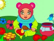 Honey Bear Coloring