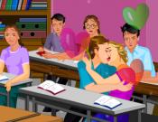 Classroom Sneak a Kiss