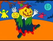 Jack-o'-Lantern Coloring