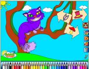 Alice in Wonderland: The Cheshire Cat Coloring