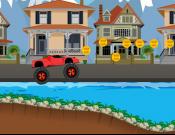 Monster Wheel Racing Car