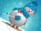 SnowMan Puzzle Game