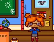 School Dress Up Doll Playset